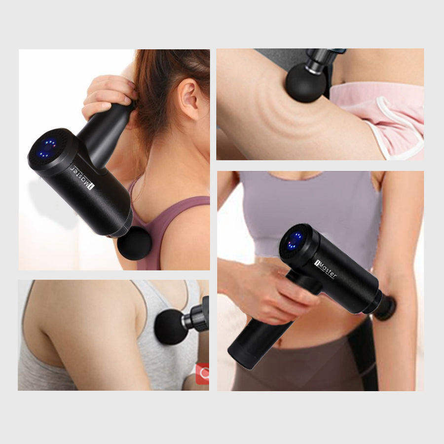 Master Massage Standard Vibrationsmassagegerät 3 Geschwindigkeit Tragbare Tief Gewebe Muskel Faszie Massagepistole mit Packkasten