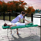 Master Massage 76 cm CALYPSO ™ LX Tragbarer Massagetisch mit NanoSkin ™ - Emerald Green (Anti-Mikrobiell - Tränenfrei)