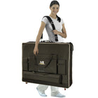 Master MT Massage Transporttasche mit Schultergurt & Rädern für 76cm Massageliegen Nylon noch leichterer Transport-Schwarz