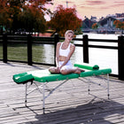 Master Massage 76 cm CALYPSO ™ LX Tragbarer Massagetisch mit NanoSkin ™ - Emerald Green (Anti-Mikrobiell - Tränenfrei)