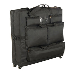Master Massage Transportkoffer mit Schultergurt & Rädern für 64cm~79cm Massageliegen Nylon noch leichterer Transport-Schwarz