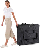 Master Massage Transportkoffer mit Schultergurt & Rädern für 64cm~79cm Massageliege Nylon noch leichterer Transport-Schwarz