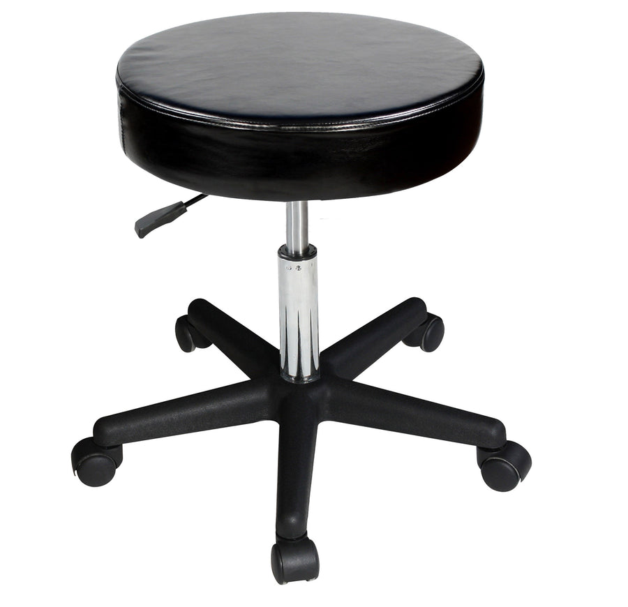Master Massage Non-Costco™ Glider Rollhocker Drehhocker für Praxis Kosmetikhocker Drehbar-Schwarz