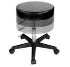 Master Massage Non-Costco™ Glider Rollhocker Drehhocker für Praxis Kosmetikhocker Drehbar-Schwarz