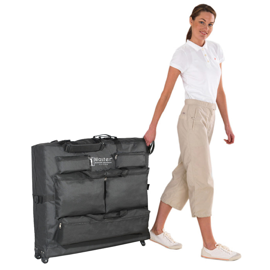 Master Massage Transporttasche mit Schultergurt ohne Rädern 64cm~79cm Massageliegen Nylon noch leichterer Transport-Schwarz