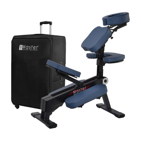 Master Massage Gymlane Mobiler Massagestuhl Klappbar Königsblau