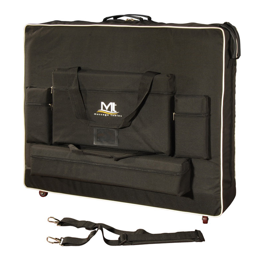 Master MT Massage Transporttasche mit Schultergurt & Rädern für 76cm Massageliegen Nylon noch leichterer Transport-Schwarz