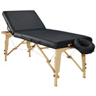 MT Massage 76cm Midas™ Tilt Salon Mobile Massageliege mit Rücklehne & Klappbarem Holzgestell-Königsblau