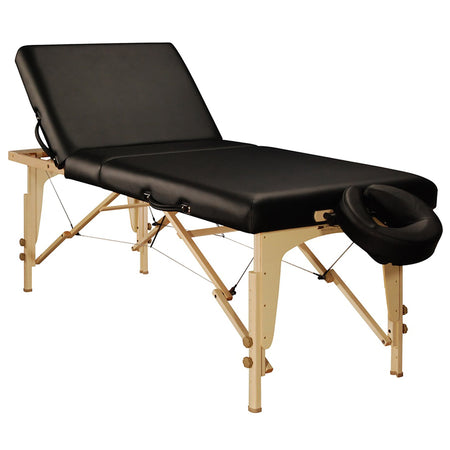 Mt Massage 30 "Midas Tilt Tragbarer Massagetisch Paket Rückenlehne Liftback Tattoo und Salontisch Schwarz