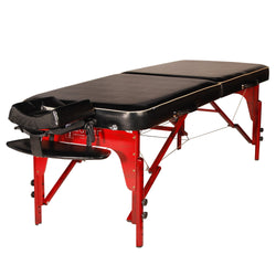 Master Massage 71cm Monroe Mobil tragbar Massageliege Massagebett Massagebank Kosmetikliege in 3 Farben America Brand (Schwarz)