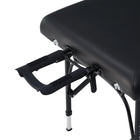 MT Massage 74cm Violet™ Salon Tilt Mobile Massageliege mit Rücklehne & Klappbarem Aluminiumgestell-Schwarz