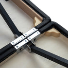 MT Massage 74cm Violet™ Salon Tilt Mobile Massageliege mit Rücklehne & Klappbarem Aluminiumgestell-Schwarz