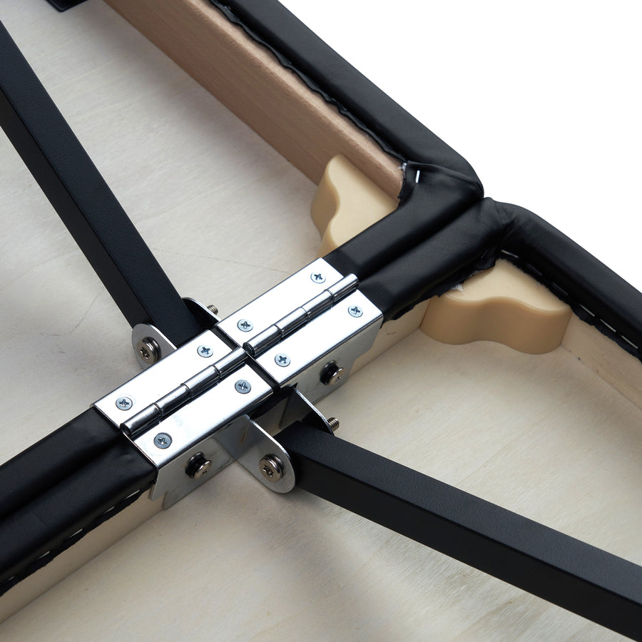 MT Massage 74cm Violet™ Salon Tilt Mobile Massageliege mit Rücklehne & Klappbarem Aluminiumgestell-Schwarz