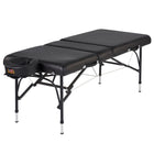 MT Massage 74cm Violet™ Salon Tilt Mobile Massageliege mit Rücklehne & Klappbarem Aluminiumgestell-Schwarz