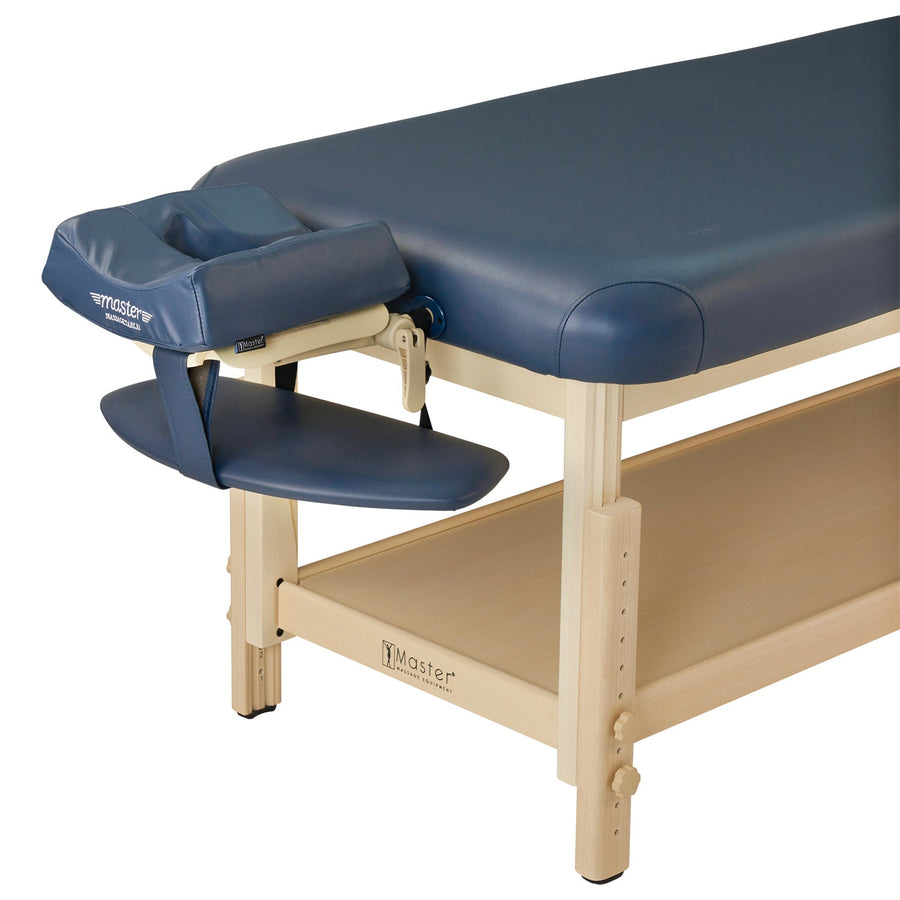 Master Massage 76cm Laguna™ Stationäre Massageliege mit Ambiente Beleuchtung Königsblau