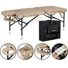 Master Massage 76cm ProAir™ Mobile Massageliege mit NanoSkin™ & Klappbarem Aluminiumgestell-Beige
