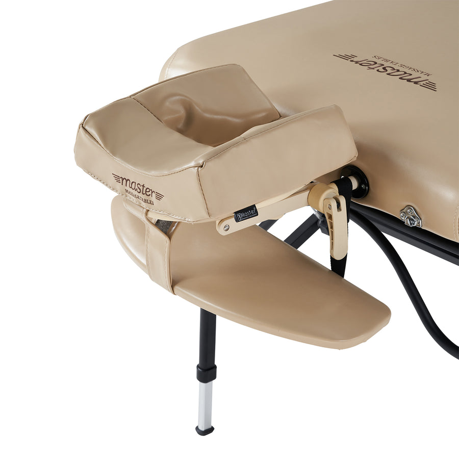 Master Massage 76cm ProAir™ Mobile Massageliege mit NanoSkin™ & Klappbarem Aluminiumgestell-Beige
