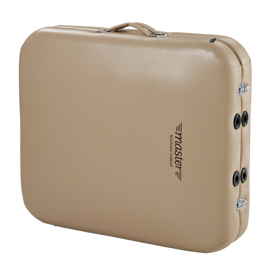 Master Massage 76cm ProAir™ Mobile Massageliege mit NanoSkin™ & Klappbarem Aluminiumgestell-Beige