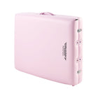 Master Massage Montclair™ Mobile Massagetherapieliege mit Ambiente Lichtpaket Memory Foam & Klappbares Holzgestell-Kristallrosa