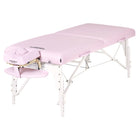 Master Massage Montclair™ Mobile Massageliege mit Ambiente Lichtpaket Memory Foam & Klappbares Holzgestell-Kristallrosa