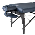 Master Massage Montclair™ Mobile Massageliege mit Ambiente Lichtpaket Memory Foam & Klappbares Holzgestell-Königsblau