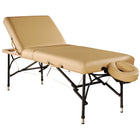 Master Massage 74cm Violet Salon Tilt Aluminium Leicht Mobil tragbar Masageliege Massagebett Massagebank Kosmetikliege, Sahne