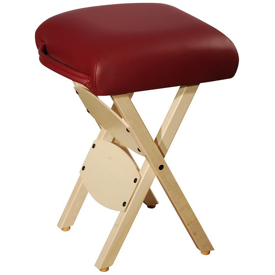 Master Massage Arbeitshocker Klapphocker Klappstuhl für Massageliege Hocker America Brand, Burgund