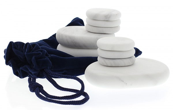 Master Massage 9-tlg. Standard Marmor Stein Cold Stone Kalt Stein Set