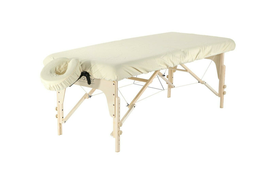 Master Massage Dignity & Luxury Mikrofaser Liegebezug Set für Massageliege und Kopfteil Lila