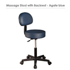 Master Massage Backrest Rückenlehne Rolling Round Hocker mit Rückenlehne drehbar rollend höhenverstellbar